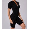 Короткий комбінізон Shorts Body T-shirt Skin model 109 (Black)